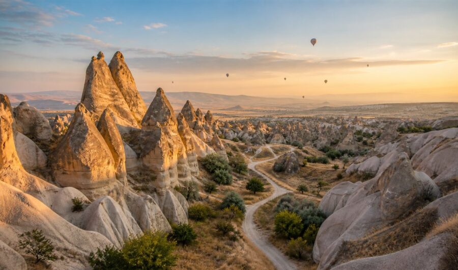 Türkiye seyahat rotası manzarası
